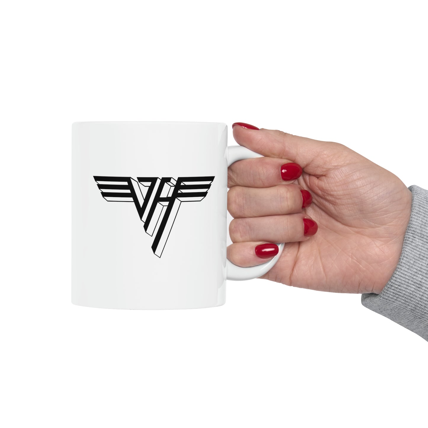 Van Halen Coffee Mug - Double Sided White Ceramic 11oz by TheGlassyLass.com