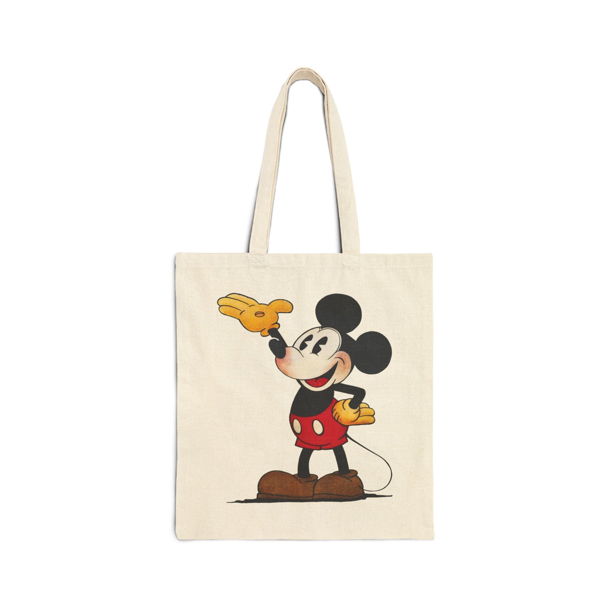 Mickey Mouse Tote Bag - Heavyweight 100% Cotton Canvas by TheGlassyLass.com
