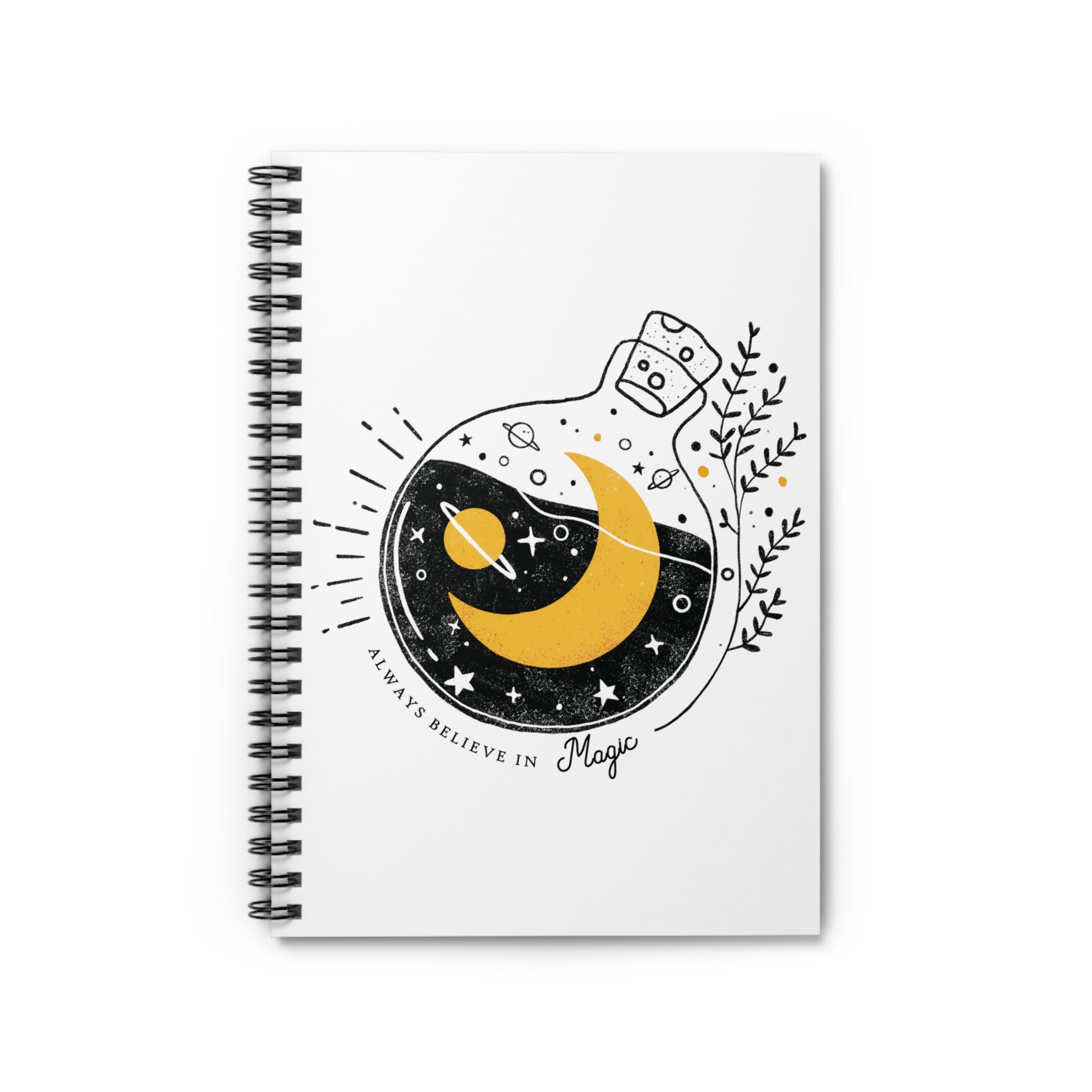 Believe in Magic: Spiral Notebook - Log Books - Journals - Diaries - and More Custom Printed by TheGlassyLass