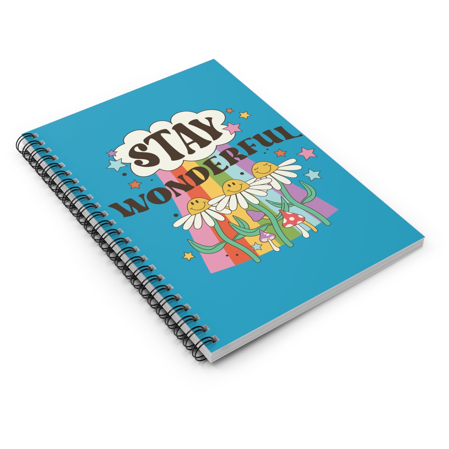 Stay Wonderful: Spiral Notebook - Log Books - Journals - Diaries - and More Custom Printed by TheGlassyLass.com