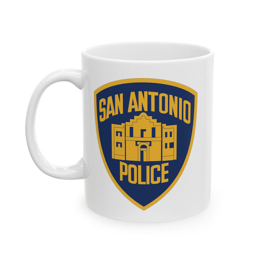 San Antonio Police Coffee Mug - Double Sided White Ceramic 11oz by TheGlassyLass.com