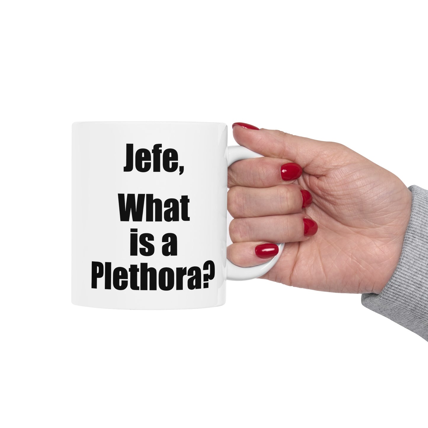 What is a Plethora Coffee Mug - Double Sided White Ceramic 11oz by TheGlassyLass.com