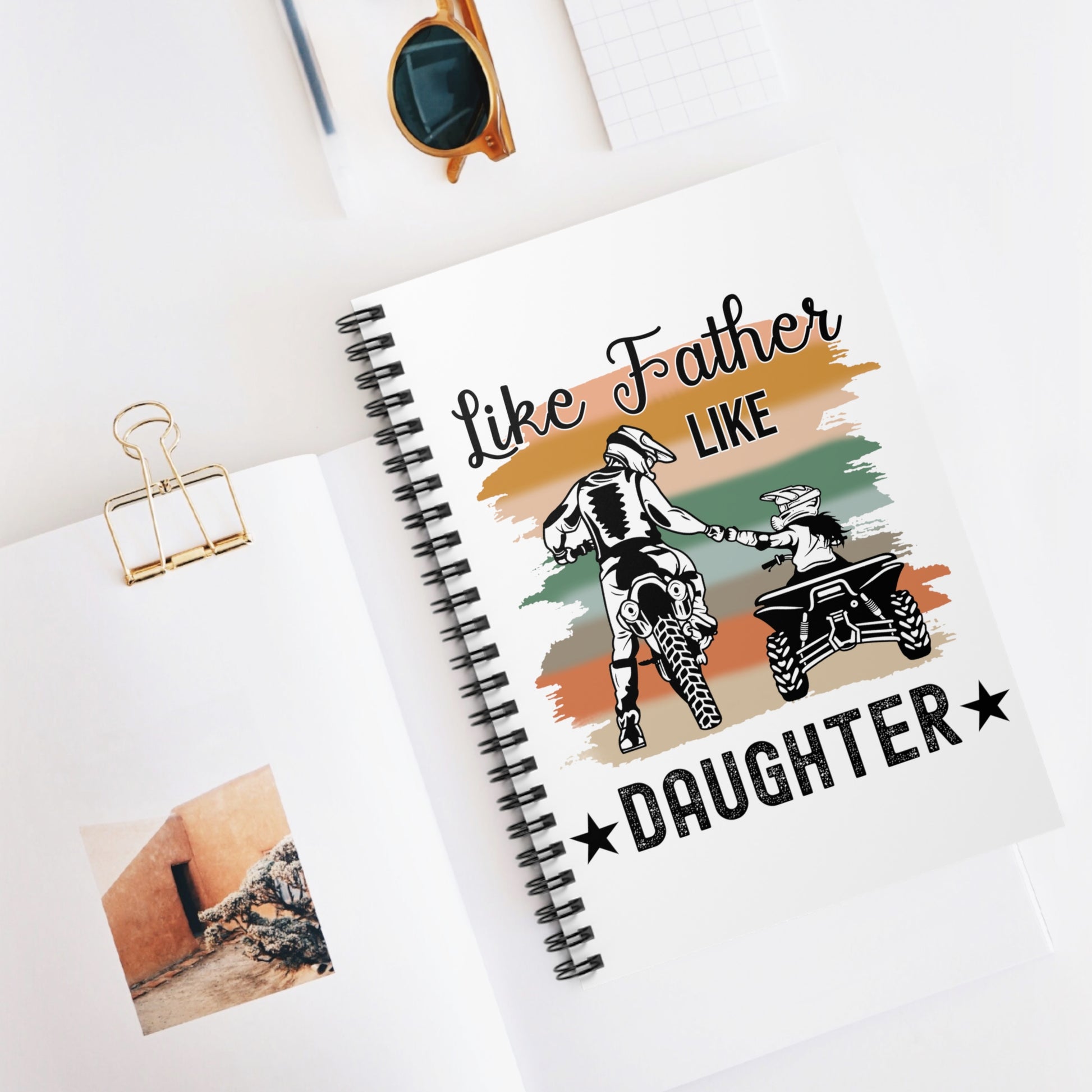 Like Father Like Daughter: Spiral Notebook - Log Books - Journals - Diaries - and More Custom Printed by TheGlassyLass