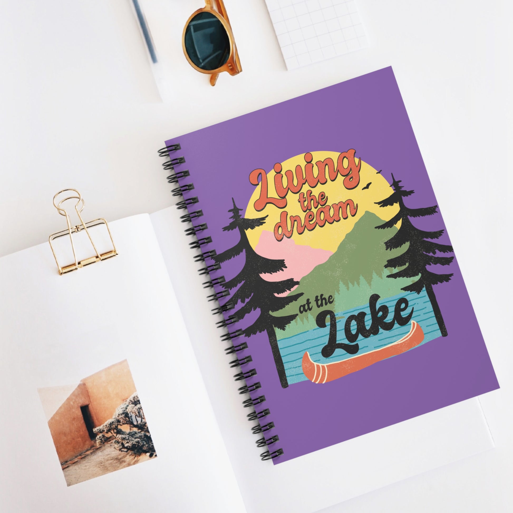 Living the Dream: Spiral Notebook - Log Books - Journals - Diaries - and More Custom Printed by TheGlassyLass