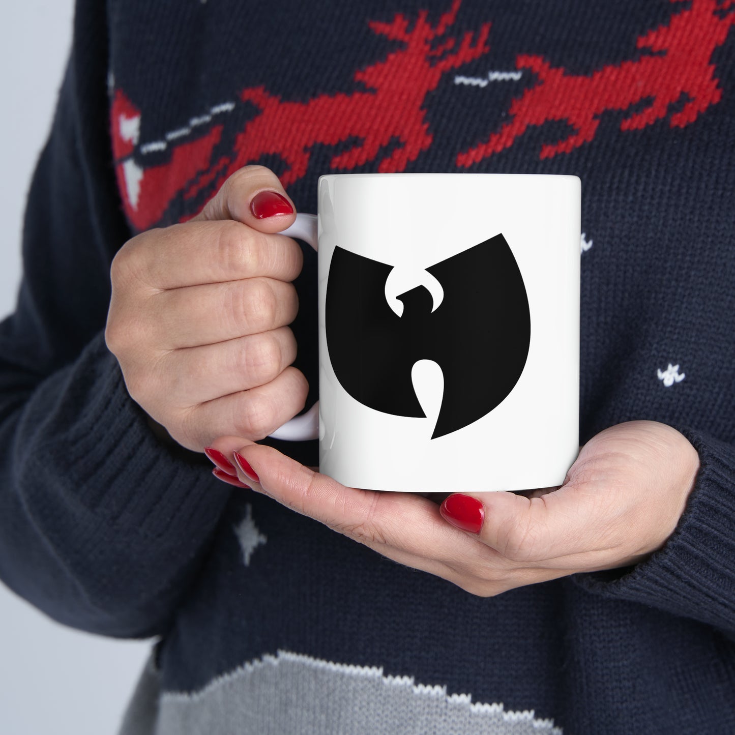 Wu-Tang Black Coffee Mug - Double Sided White Ceramic 11oz by TheGlassyLass.com