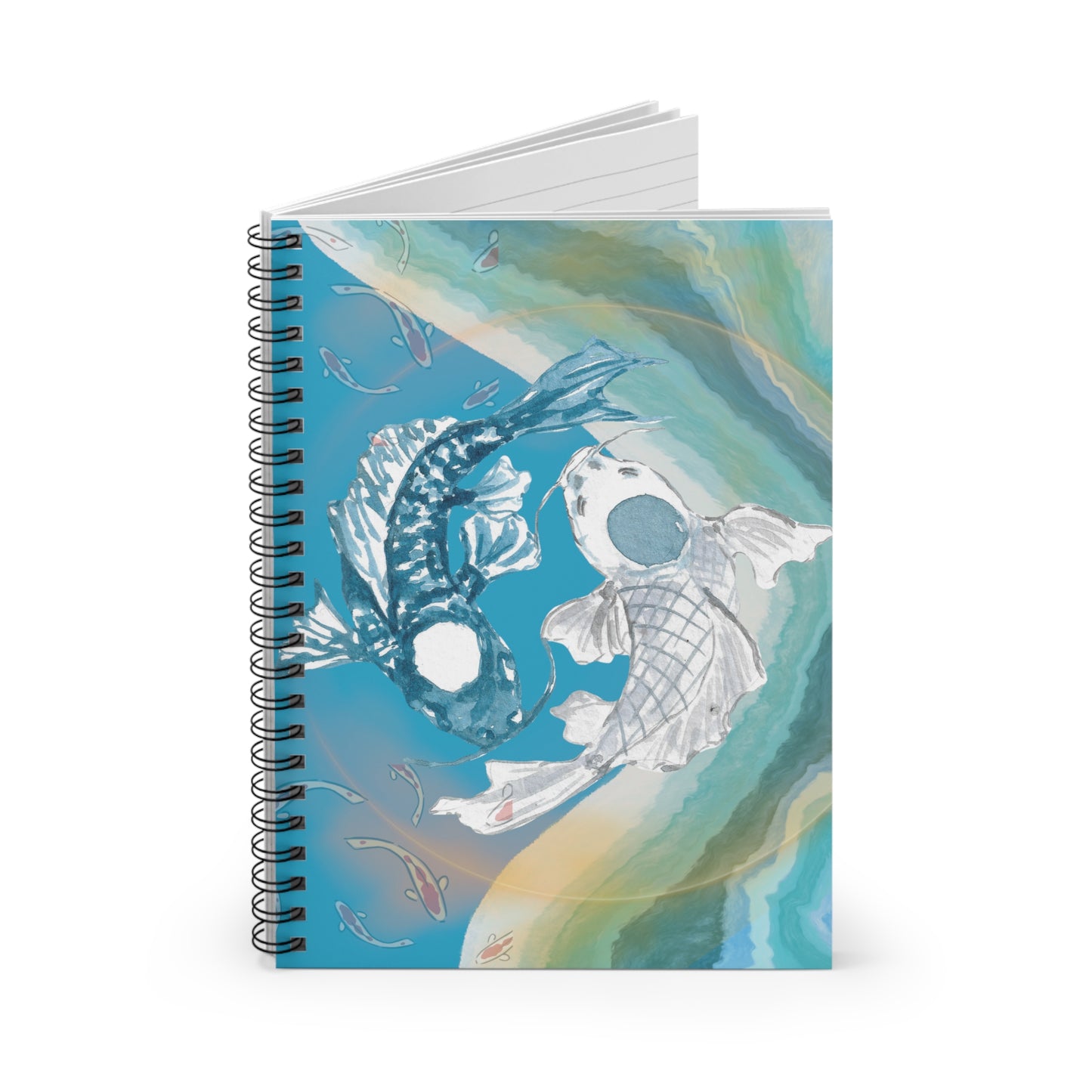 Playing Koi: Spiral Notebook - Log Books - Journals - Diaries - and More Custom Printed by TheGlassyLass