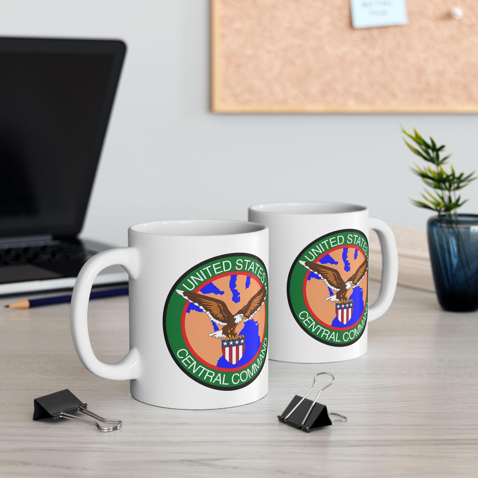 United States Central Command (CENTCOM) Coffee Mug - Double Sided White Ceramic 11oz by TheGlassyLass.com