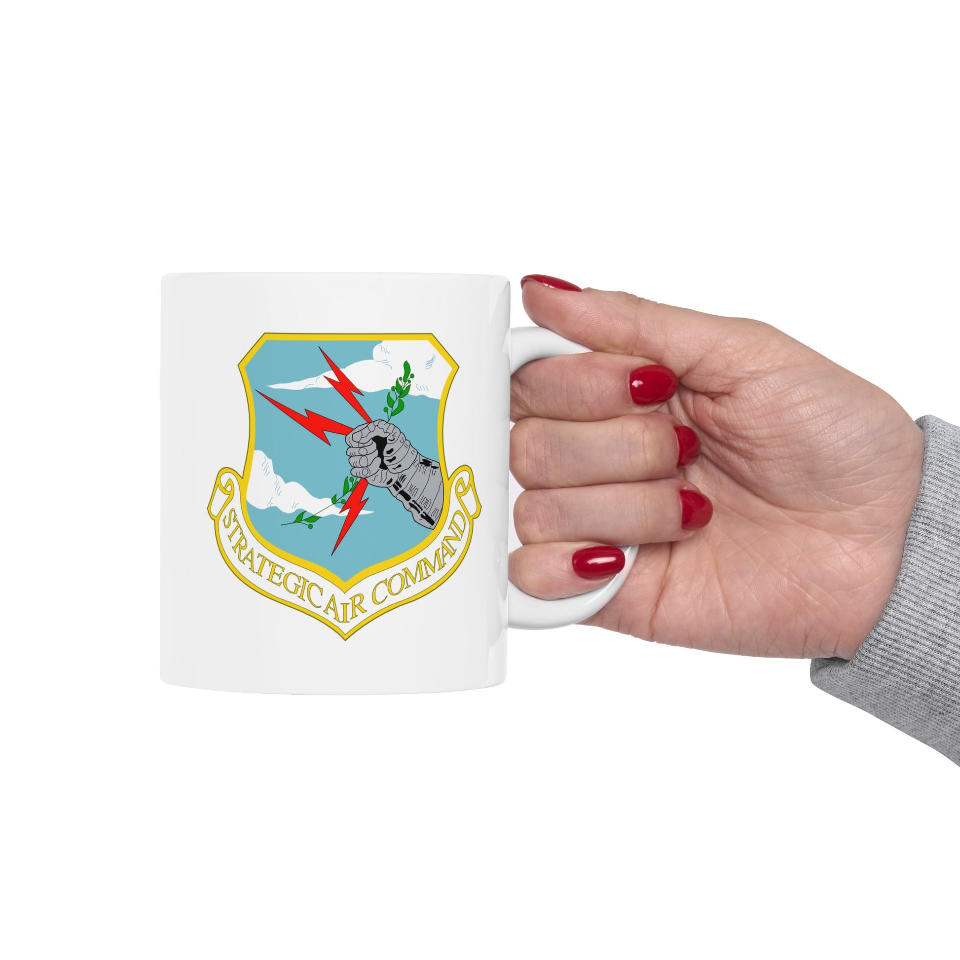 Strategic Air Command Coffee Mug - Double Sided White Ceramic 11oz by TheGlassyLass.com