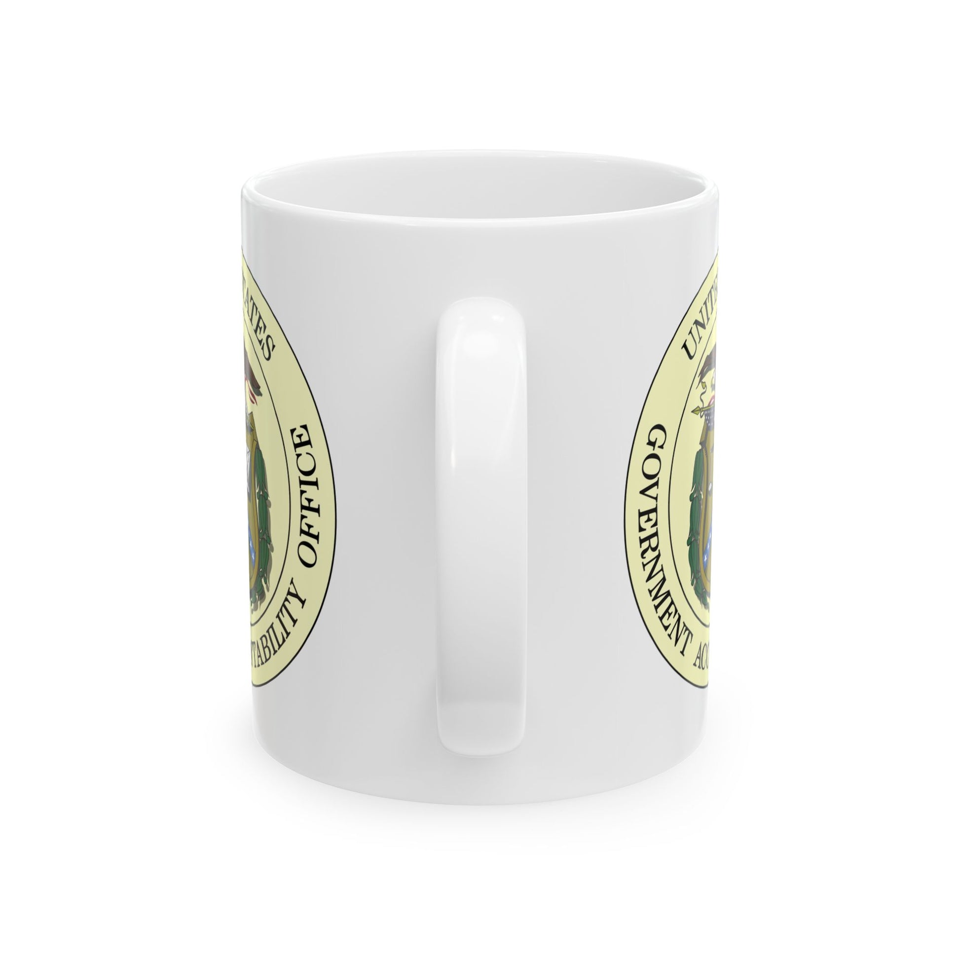 United States Government Accountability Seal Coffee Mug - Double Sided Print, White Ceramic, 11oz by TheGlassyLass.com