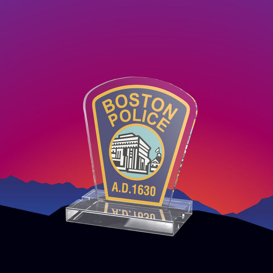 Boston Police Acrylic Standee by TheGlassyLass.com