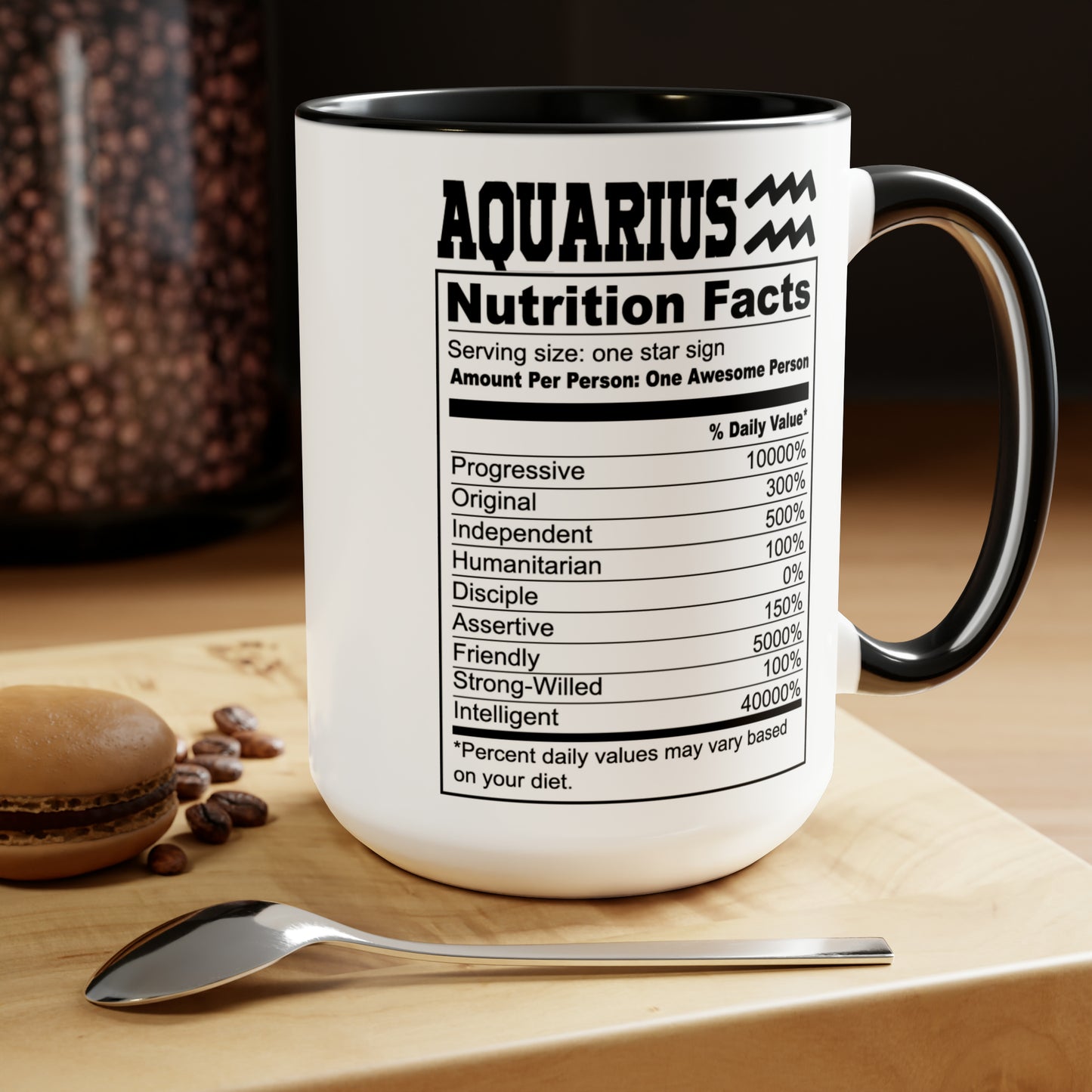 Aquarius Tarot Card Coffee Mug Custom Printed by TheGlassyLass.com Microwave Oven & Dishwasher Safe