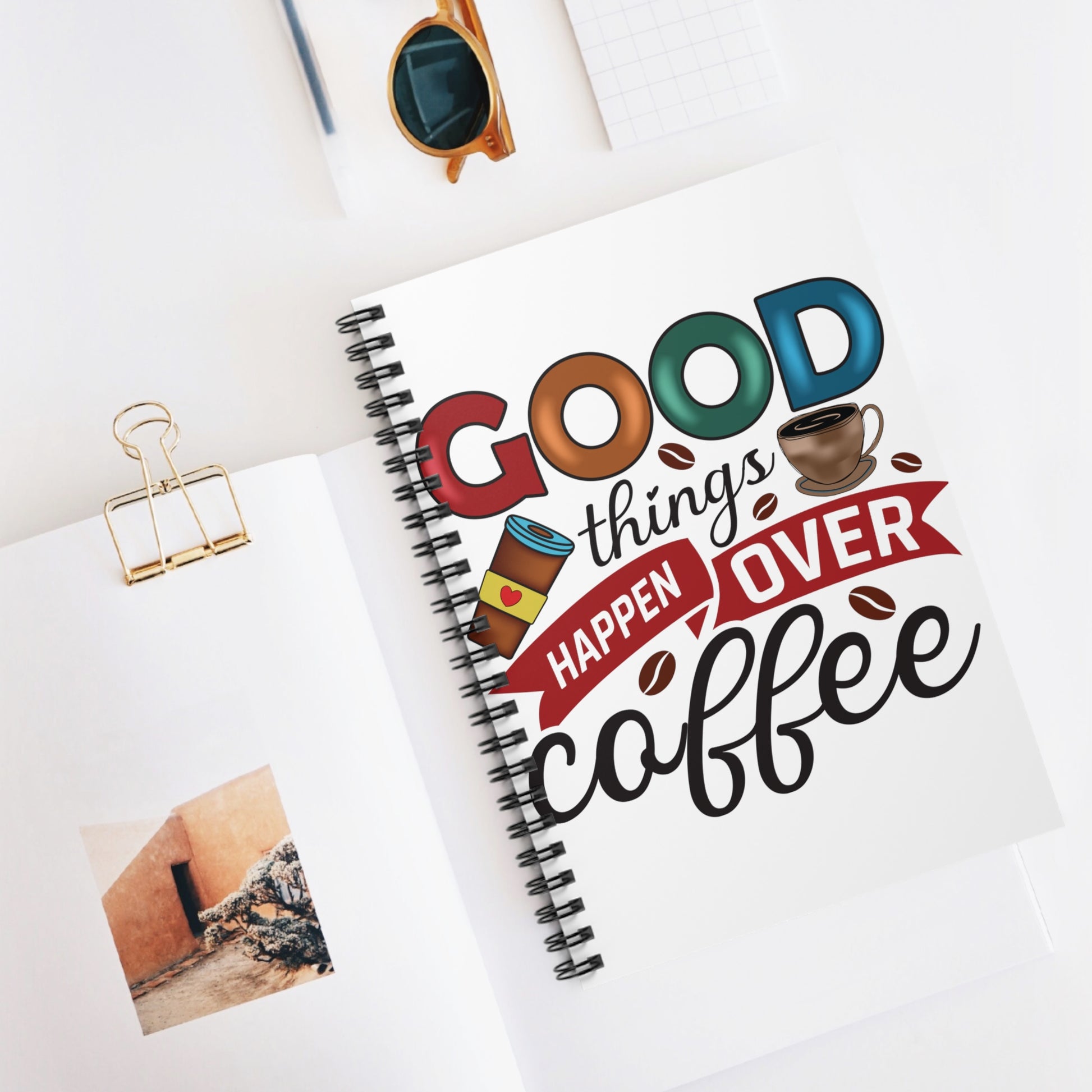 Good Things Coffee: Spiral Notebook - Log Books - Journals - Diaries - and More Custom Printed by TheGlassyLass