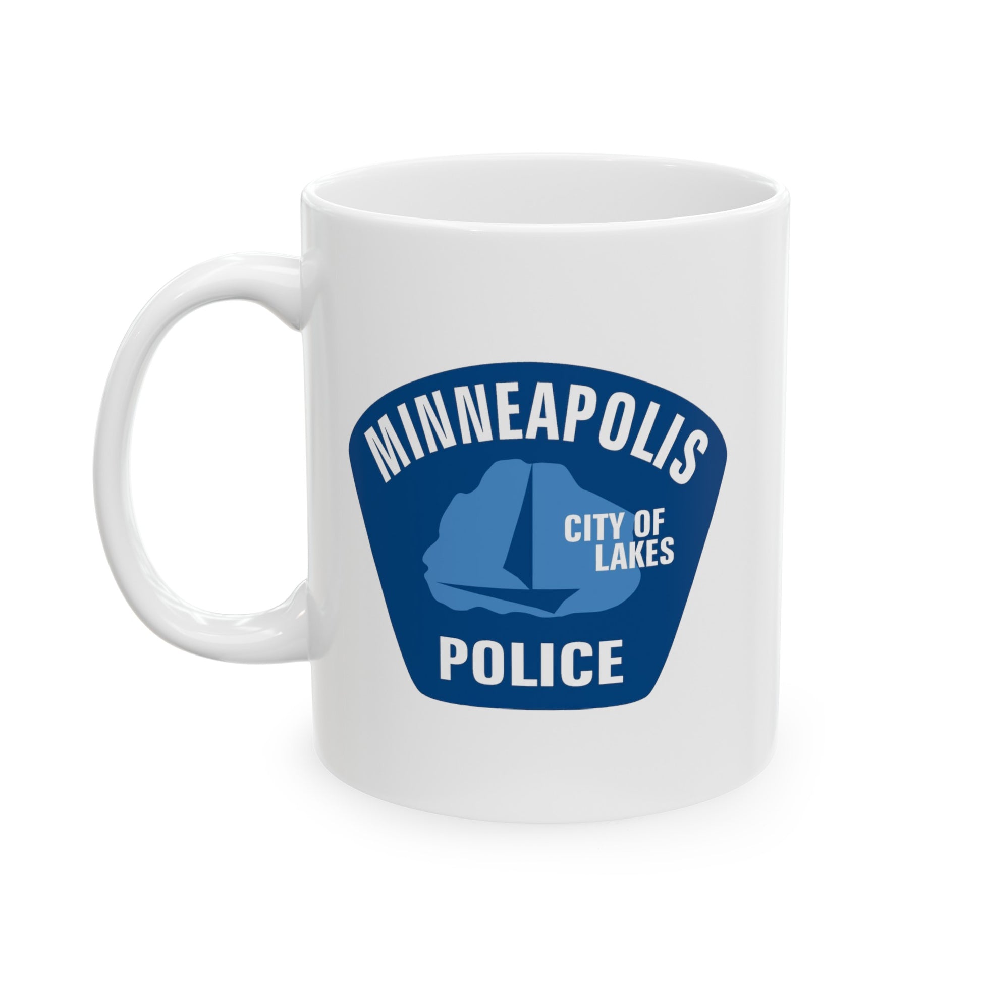 Minneapolis Police Coffee Mug - Double Sided White Ceramic 11oz by TheGlassyLass.com