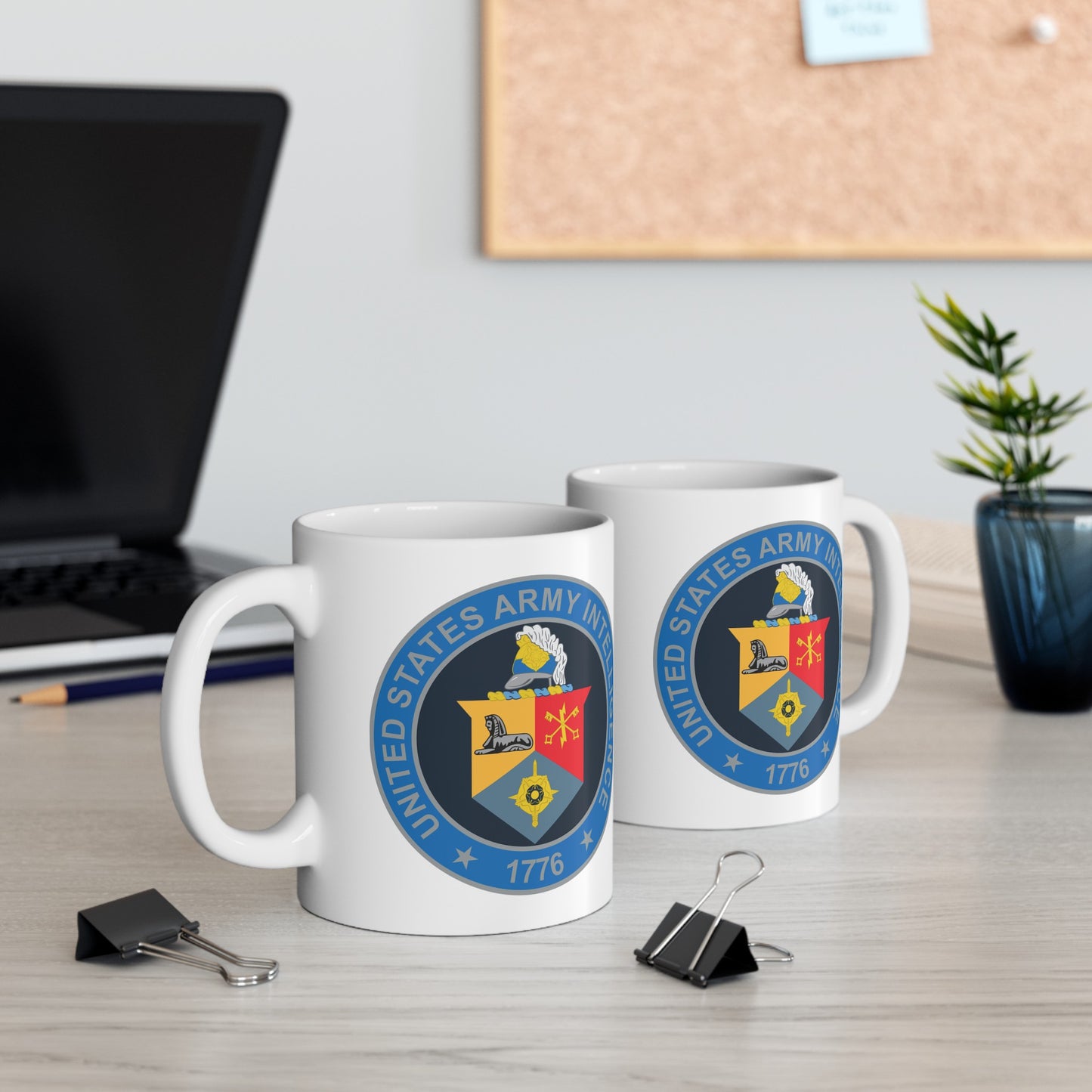 United States Army Intelligence Coffee Mug - Double Sided White Ceramic 11oz by TheGlassyLass.com