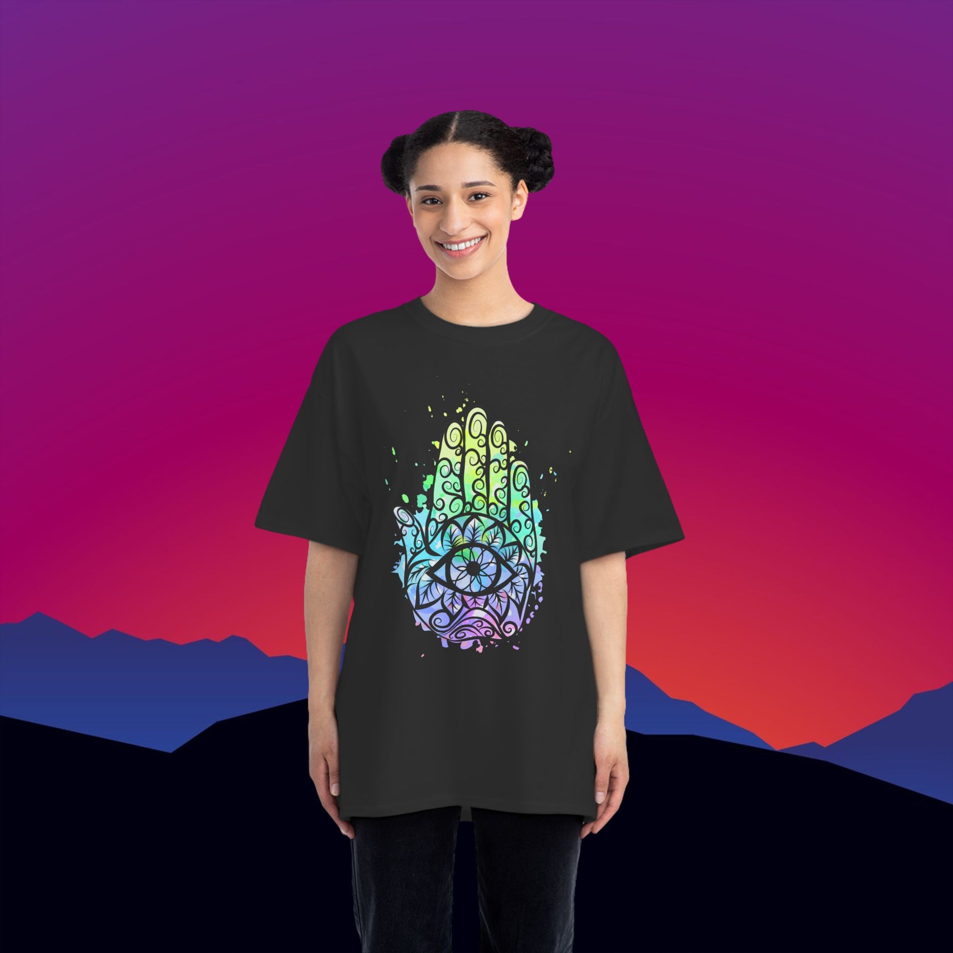 3rd Eye Chakra T-Shirt: (Hanes Beefy-T 100% Preshrunk Cotton Custom Printed by TheGlassyLass.com