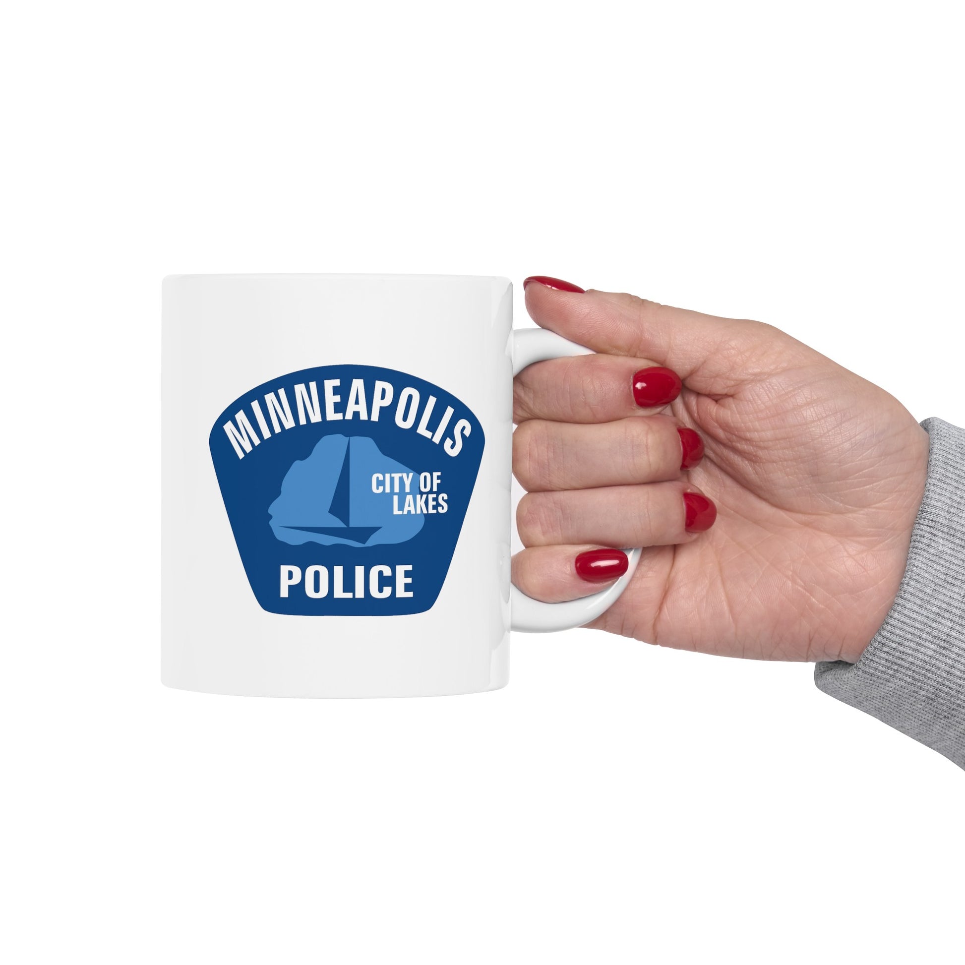 Minneapolis Police Coffee Mug - Double Sided White Ceramic 11oz by TheGlassyLass.com