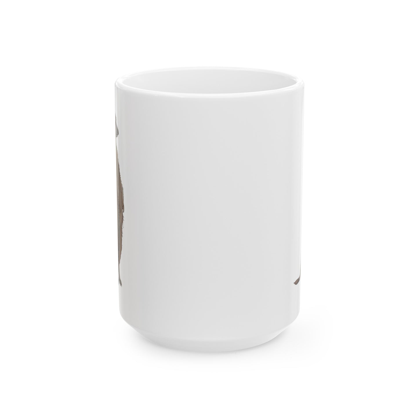 Meerkat Coffee Mug - Double Sided White Ceramic 15oz by TheGlassyLass.com
