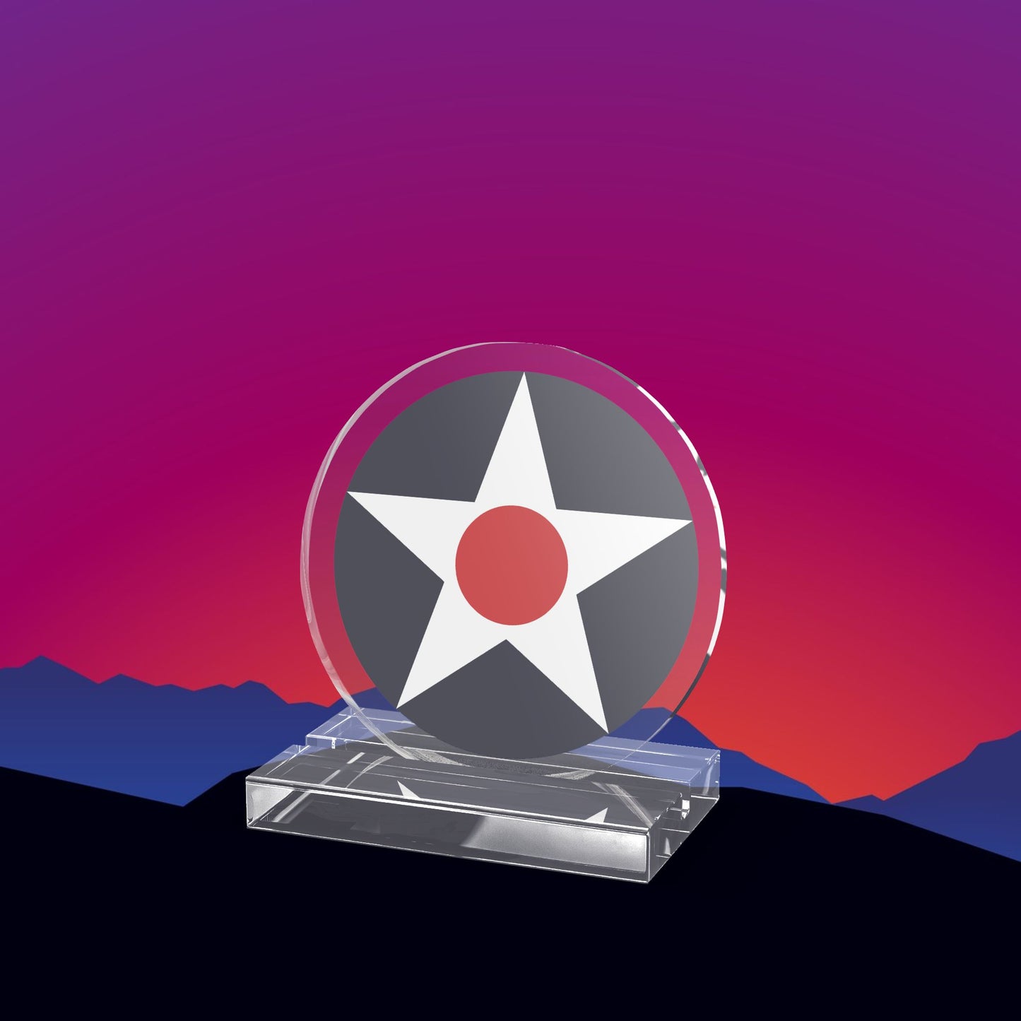 U.S. Army Air Corps Roundel Acrylic Standee by TheGlassyLass.com
