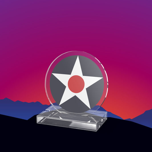 U.S. Army Air Corps Roundel Acrylic Standee by TheGlassyLass.com