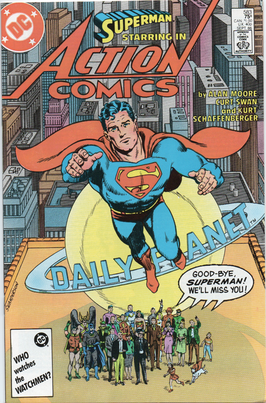 Action Comics Starring Superman #583 Comic Book (Ungraded) From TheGlassyLass.com - Front Cover