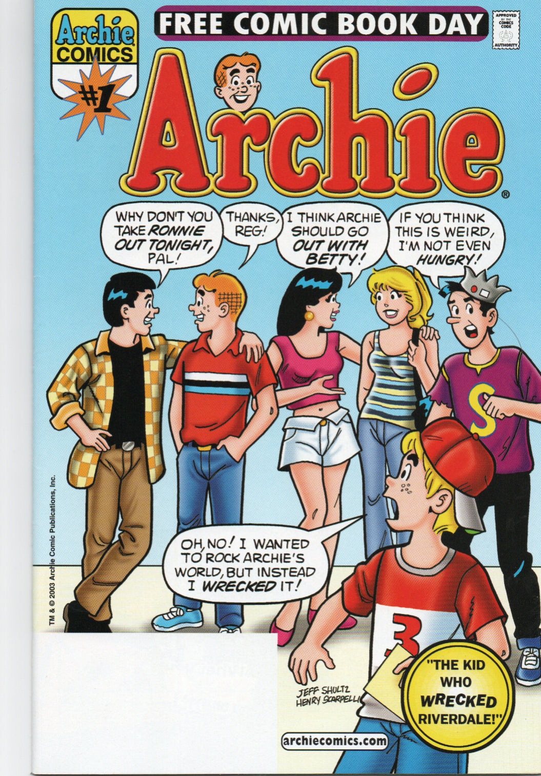 Archie #1 Free Comic Book Day Issue - Ungraded from TheGlassyLass.com