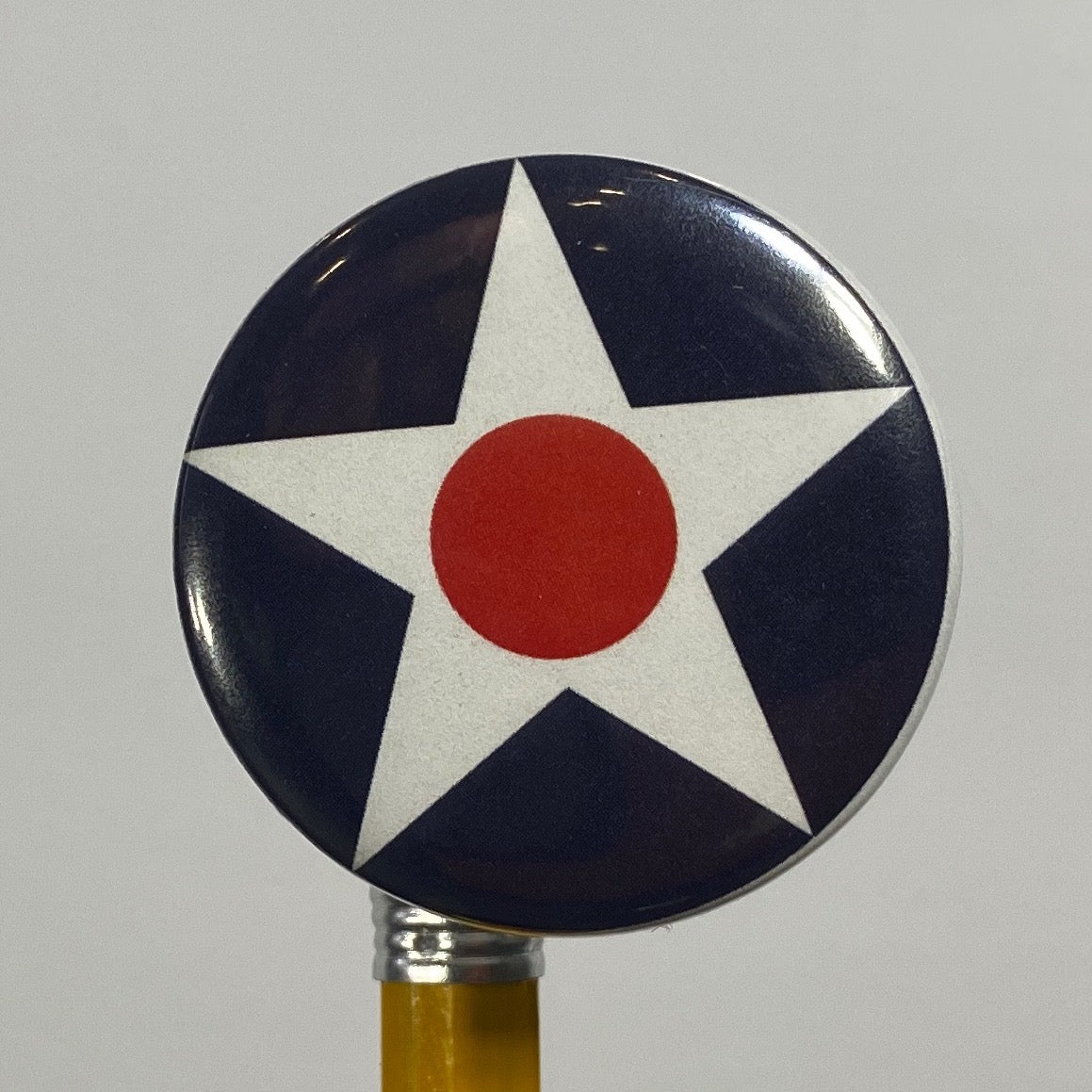 Army Air Corps Roundel Pin | 1.25" Military Aviation Button by -Jan (aka TheGlassyLass) at TheGlassyLass.com