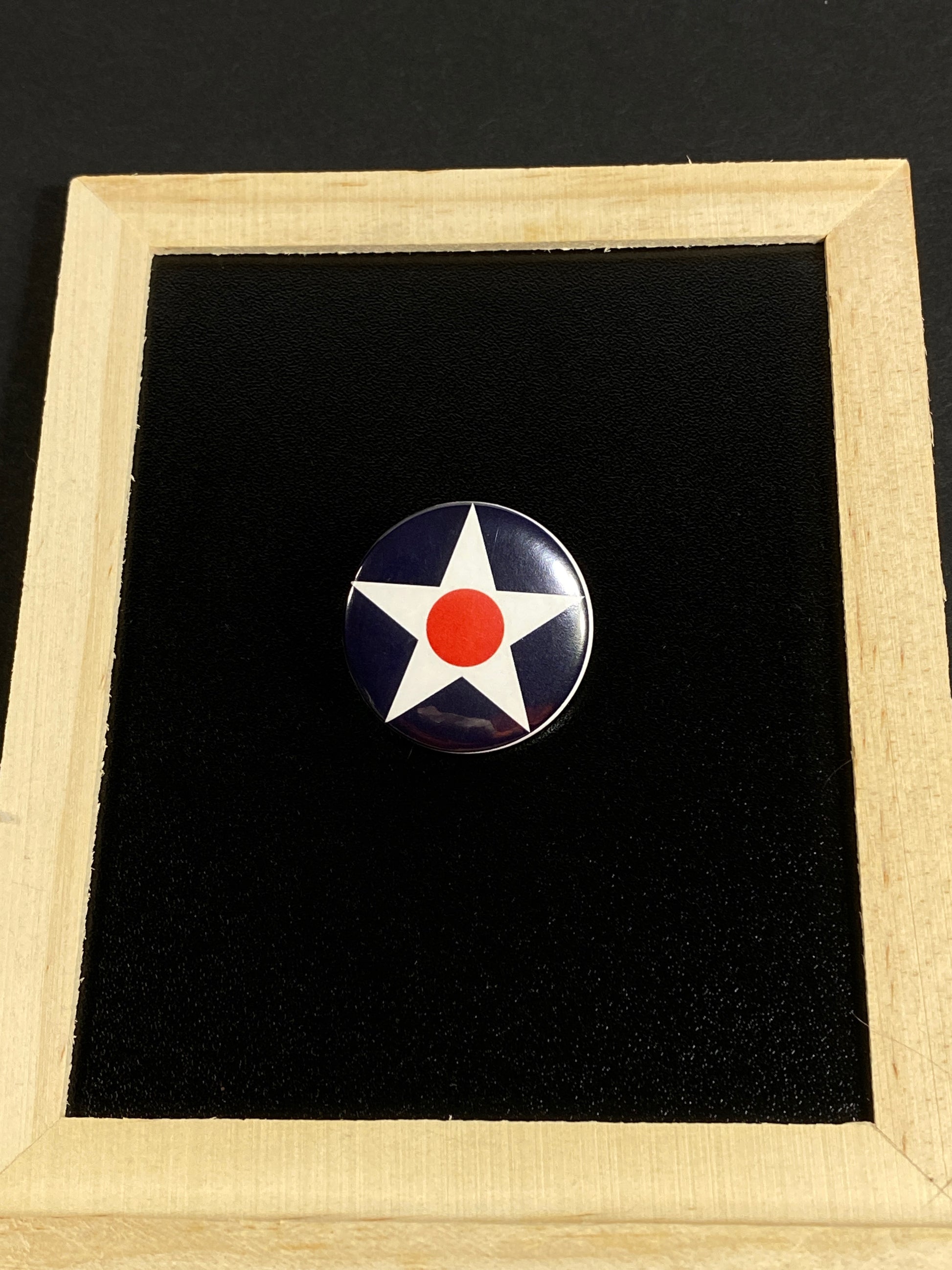 Army Air Corps Roundel Pin | 1.25" Military Aviation Button by -Jan (aka TheGlassyLass) at TheGlassyLass.com