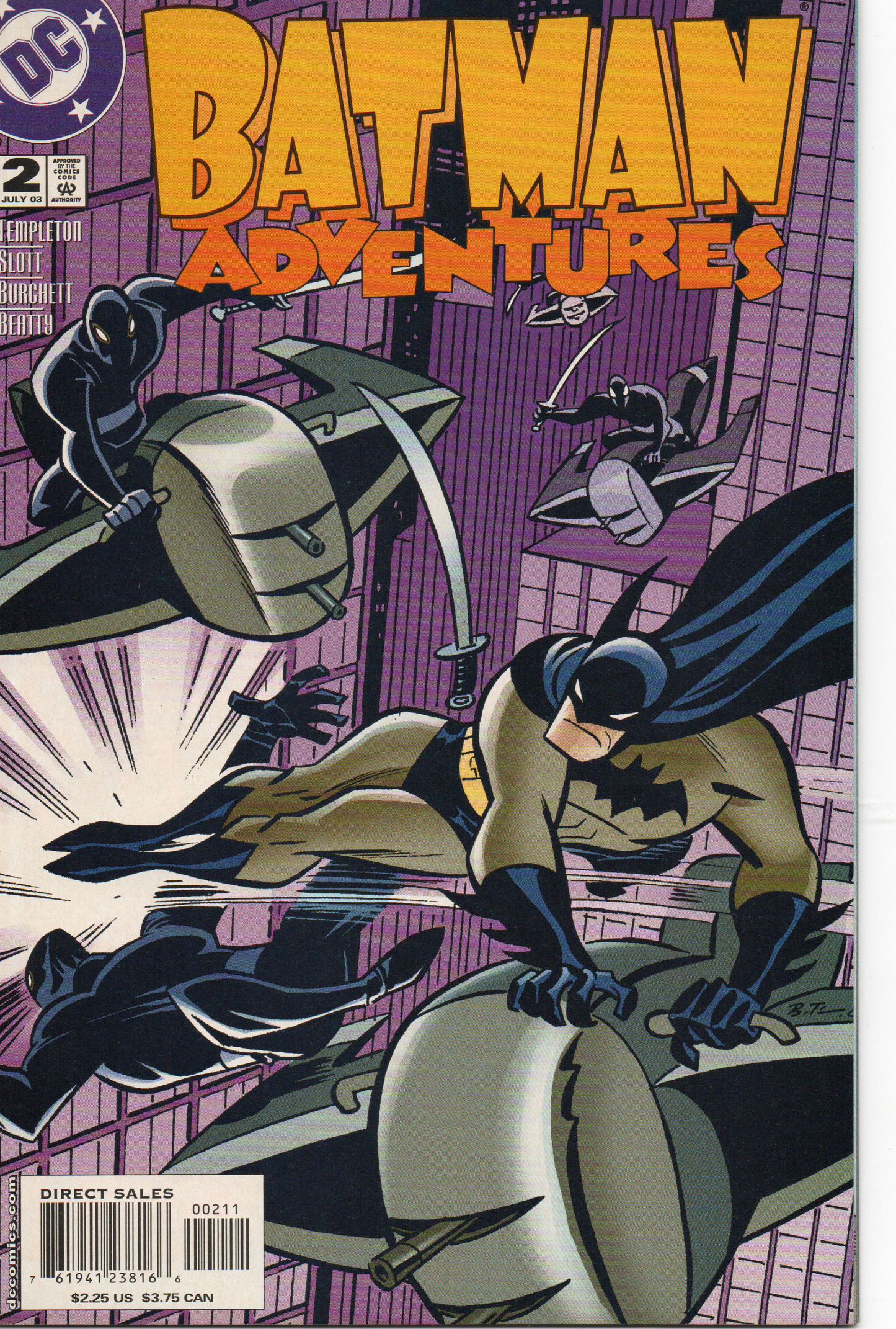 Batman Adventures #2 (2nd Series) Comic Book by DC Comics at TheGlassyLass.com
