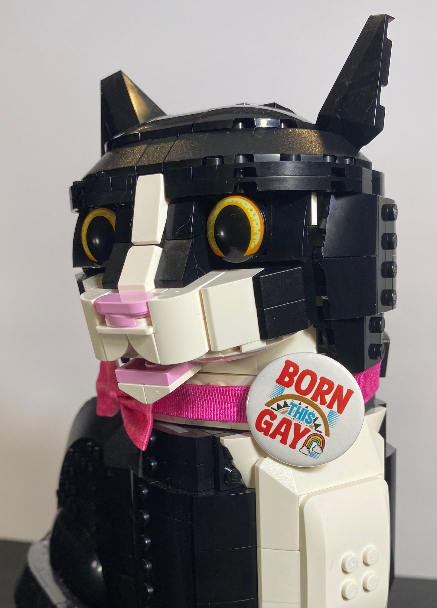 Born This Gay Pin | 1.25" Round Pride Button by Jan at TheGlassyLass.com