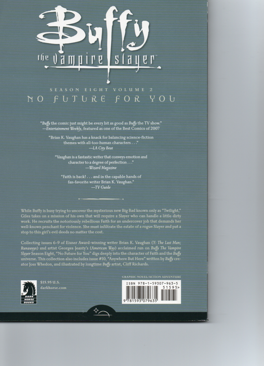 Buffy The Vampire Slayer No Future For You Trade Paperback by Dark Horse Comics at TheGlassyLass.com