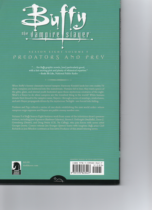 Buffy The Vampire Slayer Predators and Prey Trade Paperback by Dark Horse Comics at TheGlassyLass.com