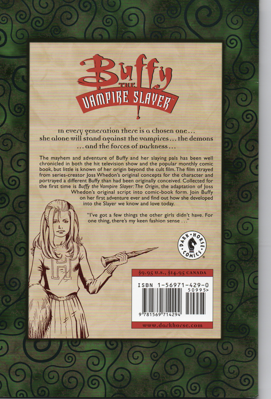 Buffy The Vampire Slayer The Origin Trade Paperback by Dark Horse Comics at TheGlassyLass.com
