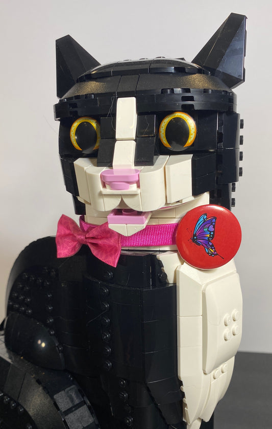 Chaos Theory Butterfly Button | 1.25" Round Lapel Pin by TheGlassyLass.com