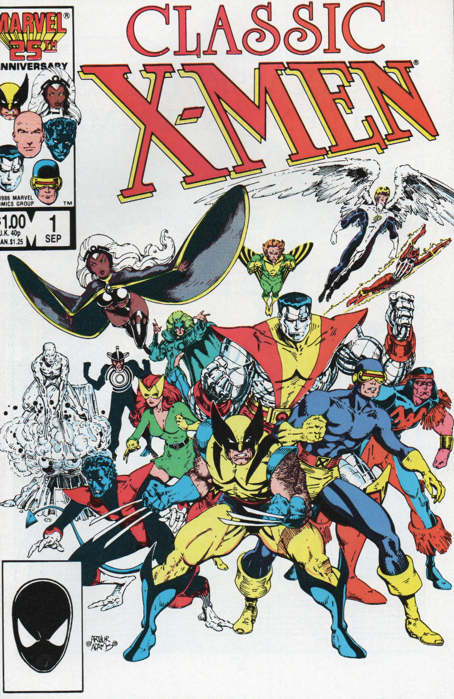 Classic X-Men #1 Comic Book From TheGlassyLass.com - Front Cover