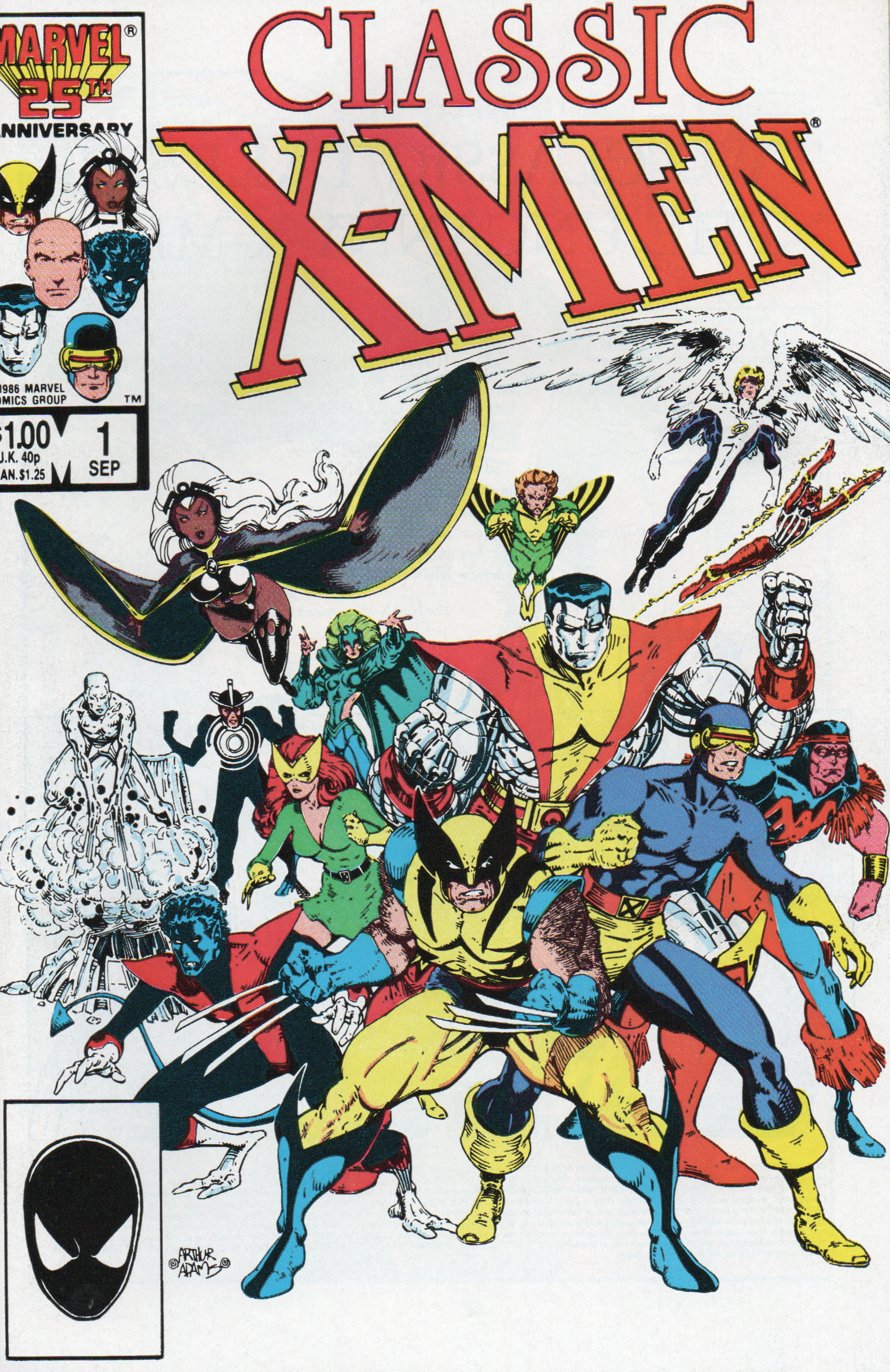 Classic X-Men #1 Comic Book From TheGlassyLass.com - Front Cover