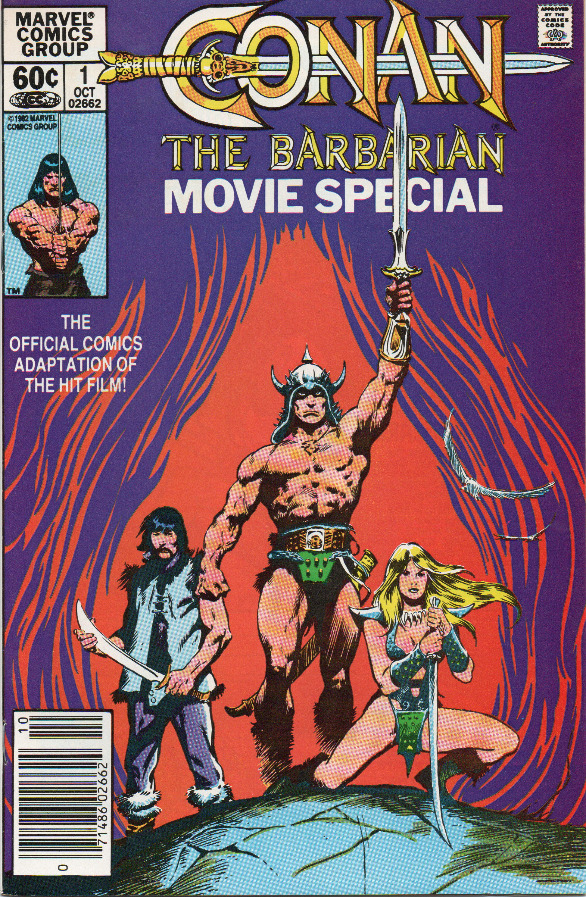Conan The Barbarian Movie Special #1 Comic Book Circa 1982 Front Cover from TheGlassyLass.com
