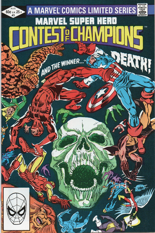 Contest of Champions #3 Comic Book (Ungraded) From TheGlassyLass.com (Front Cover)