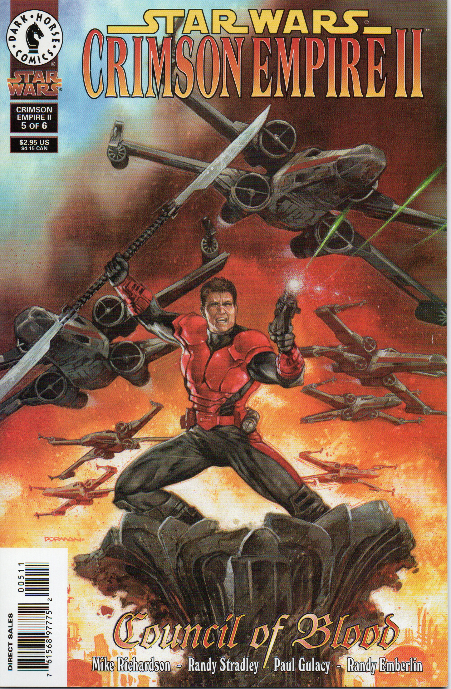 Star Wars Crimson Empire II "Council of Blood" #5 Comic Book by Dark Horse Comics at TheGlassyLass.com
