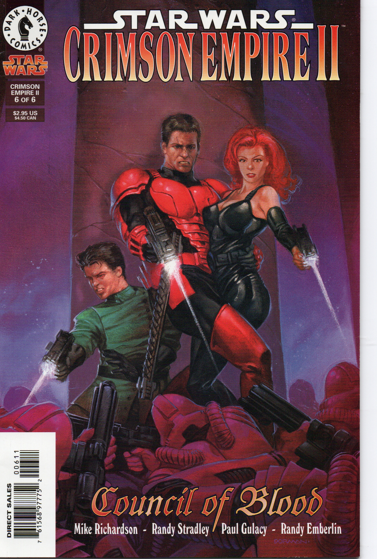 Star Wars Crimson Empire II "Council of Blood" #6 Comic Book by Dark Horse Comics at TheGlassyLass.com