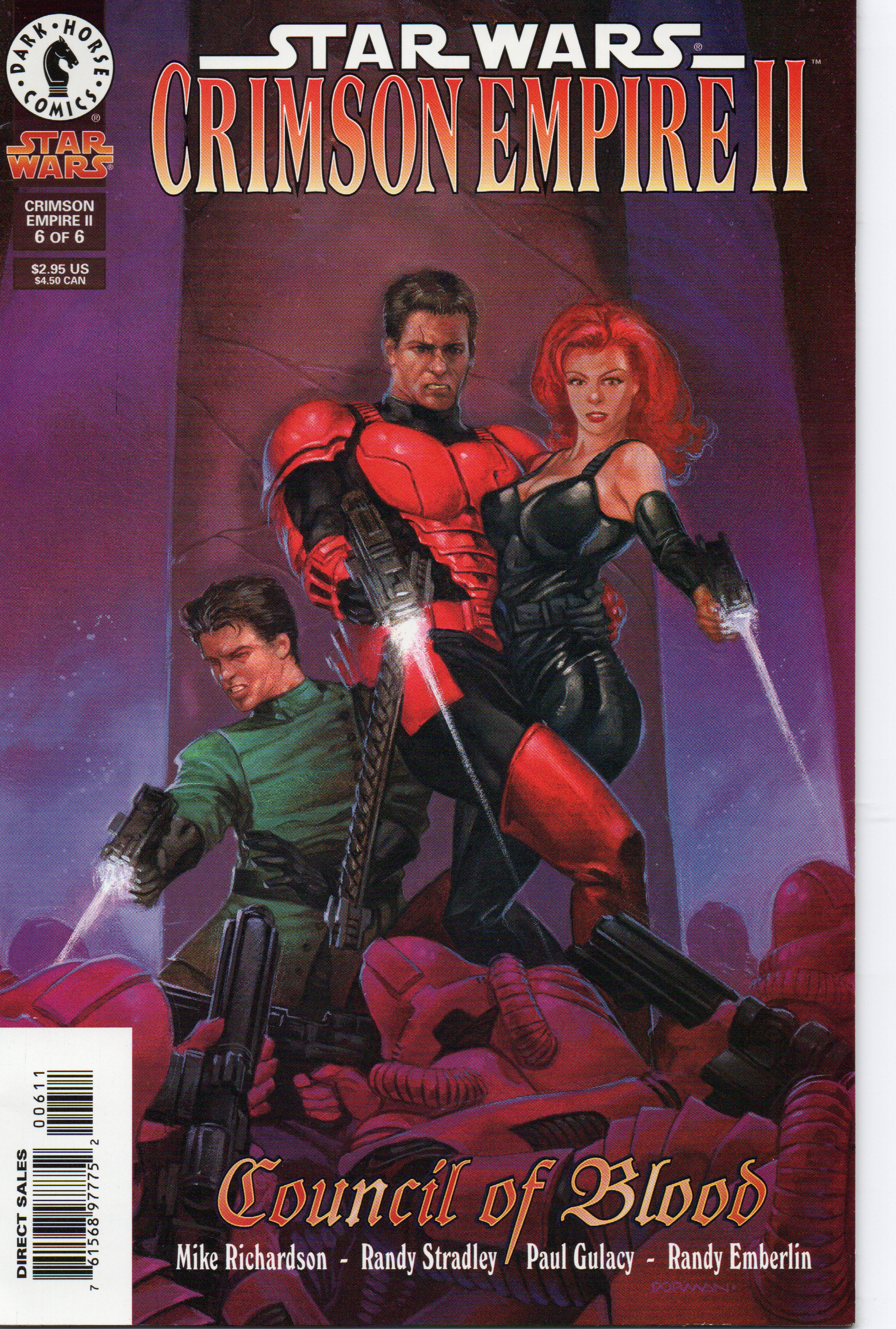 Star Wars Crimson Empire II "Council of Blood" #6 Comic Book by Dark Horse Comics at TheGlassyLass.com