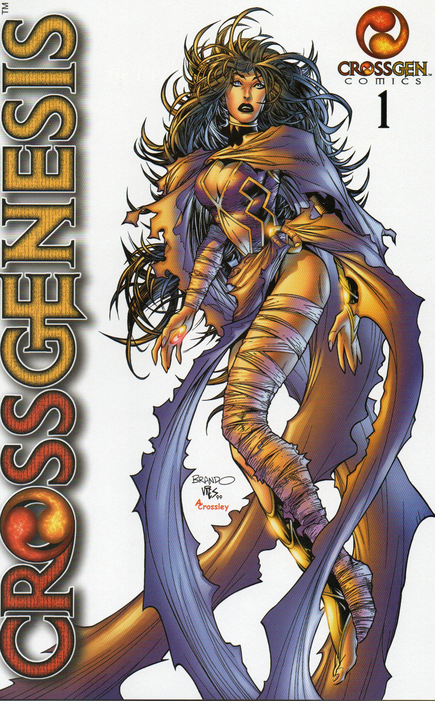 CrossGenesis #1 Comic Book From TheGlassyLass.com - Front Cover