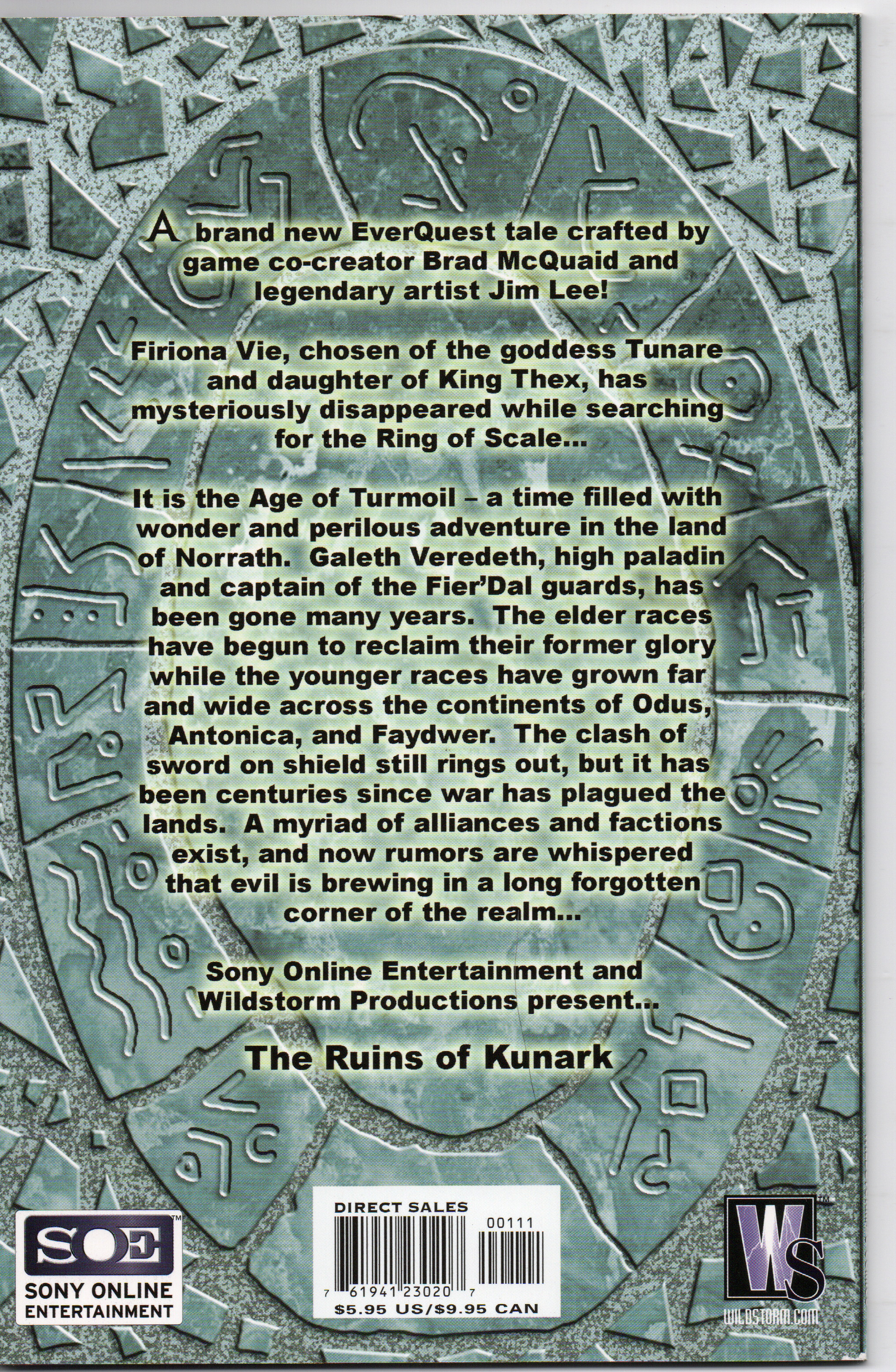 EverQuest: The Ruins of Kunark (Trade Paperback) From TheGlassyLass.com - Back Cover