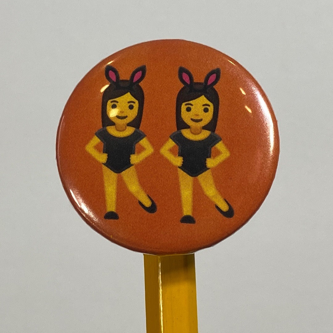 On Fridays, We Dance Flair Pin | 1.25" Round Twins Pin Button by TheGlassyLass.com