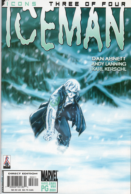 Iceman #3 Comic Book From TheGlassyLass.com - Front Cover