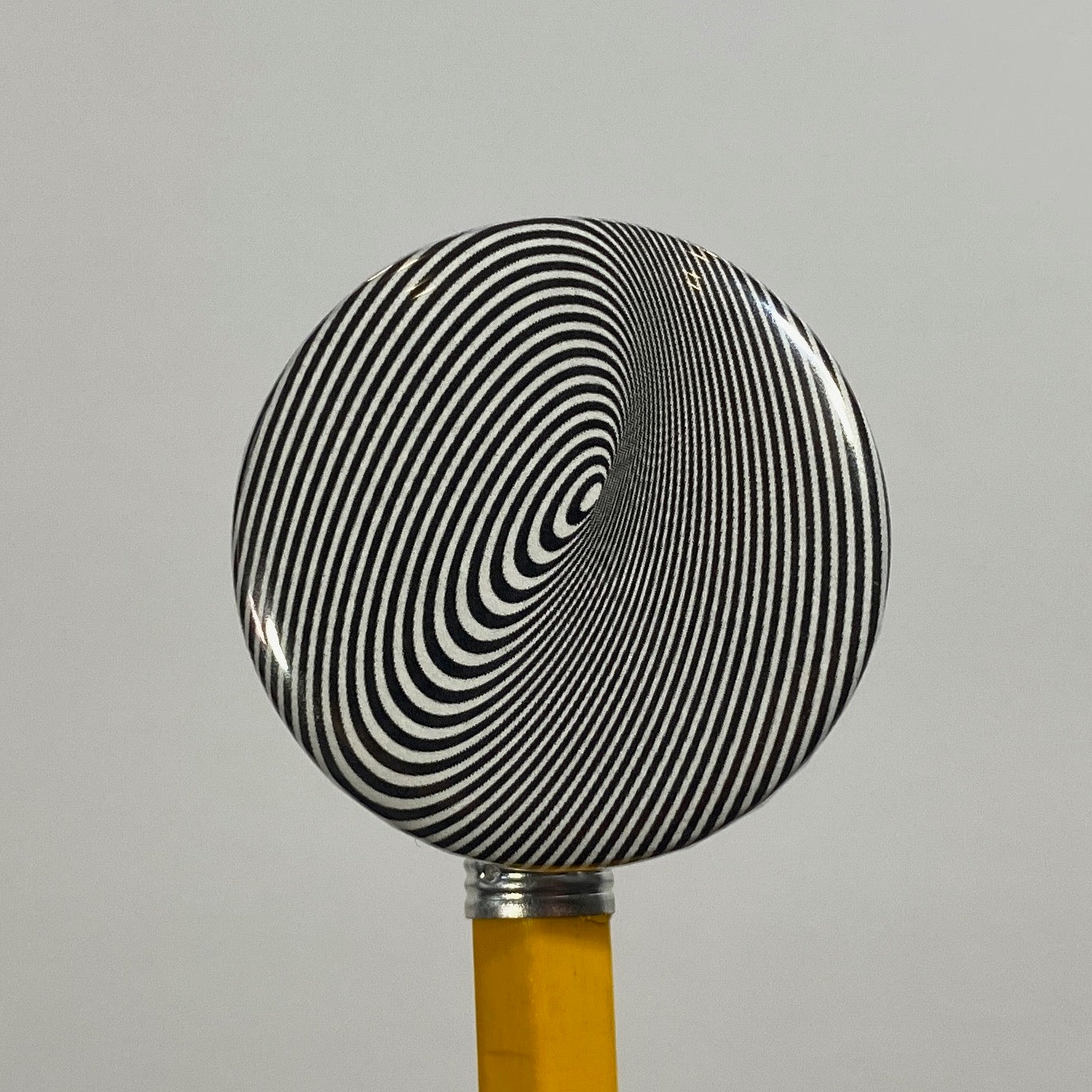 Spiral Vortex Optical Illusion Round Pin Buttons 1.25" by Jan at TheGlassyLass.com