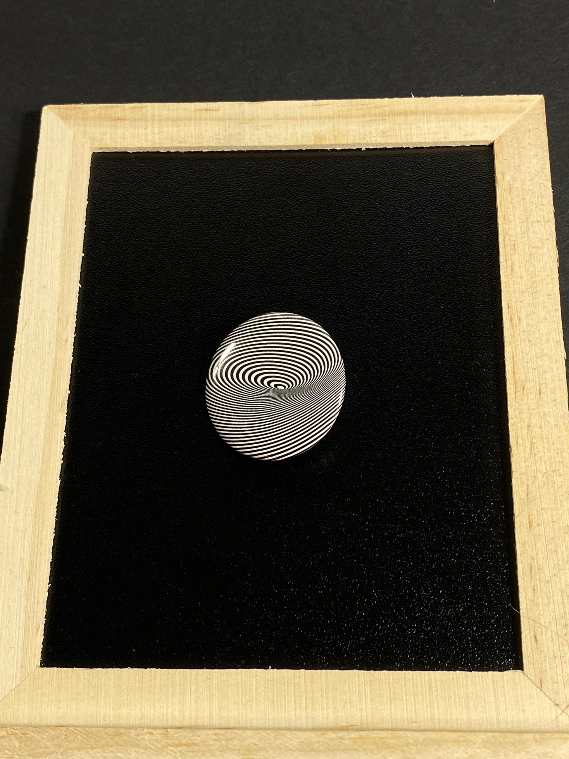 Spiral Vortex Optical Illusion Round Pin Buttons 1.25" by Jan at TheGlassyLass.com