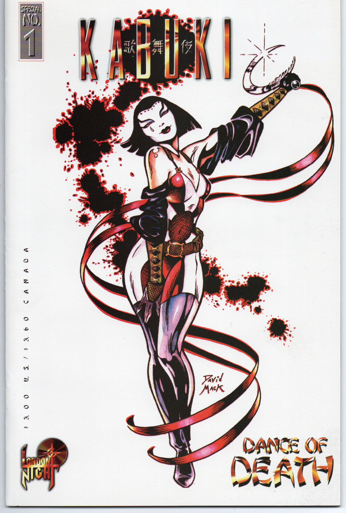 Kabuki Dance of Death #1 by David Mack Comic Book From TheGlassyLass.com - Front Cover