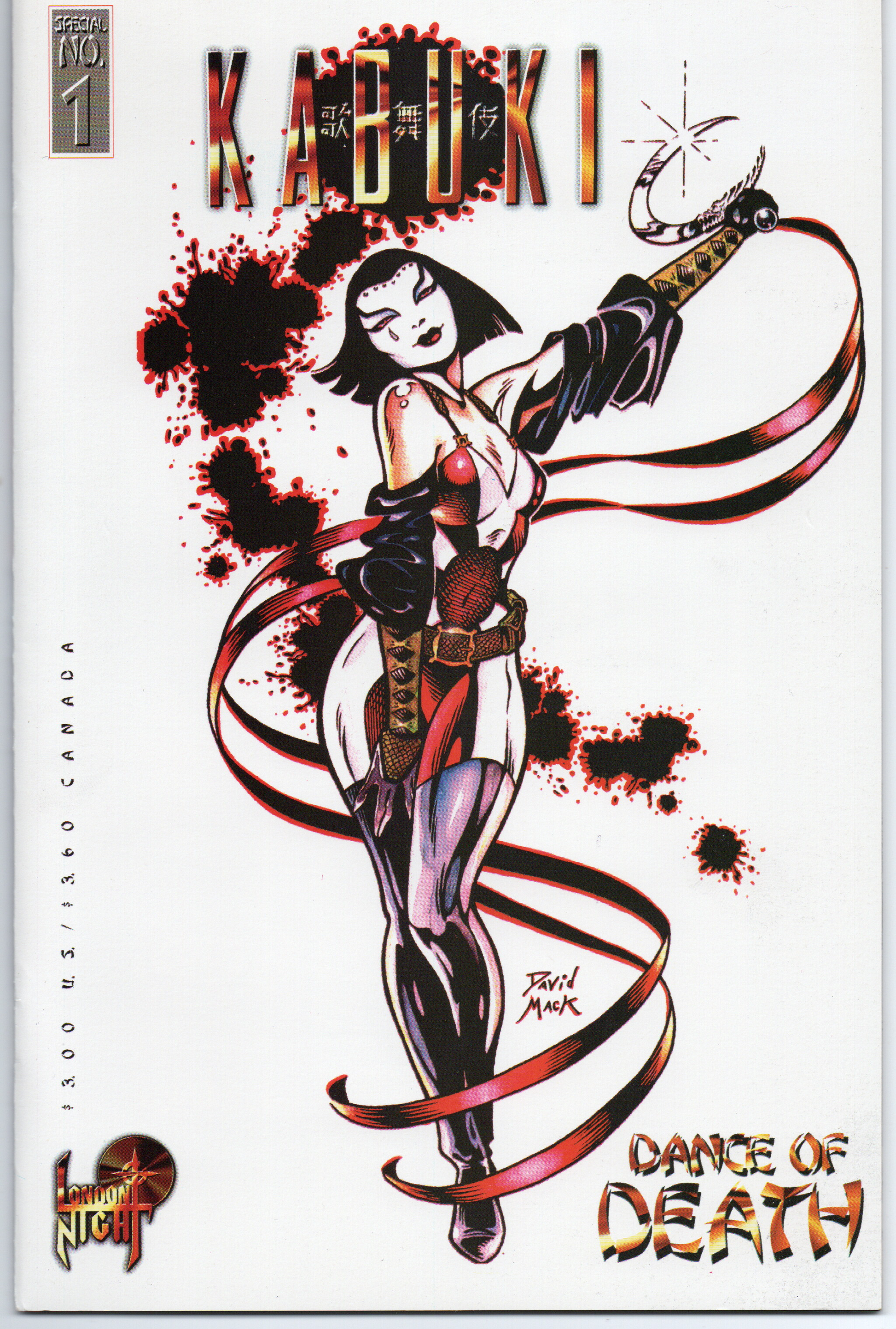 Kabuki Dance of Death #1 by David Mack Comic Book From TheGlassyLass.com - Front Cover