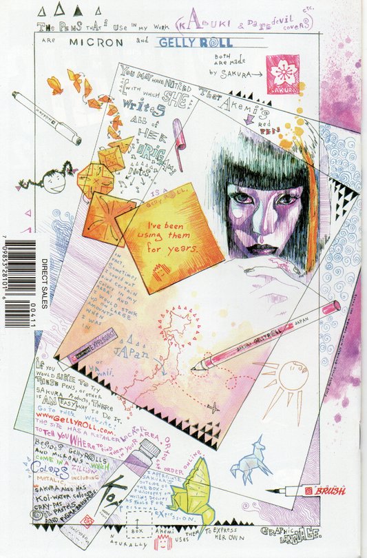 Kabuki Agents Scarab #4 Comic Book by David Mack From TheGlassyLass.com - Back Cover