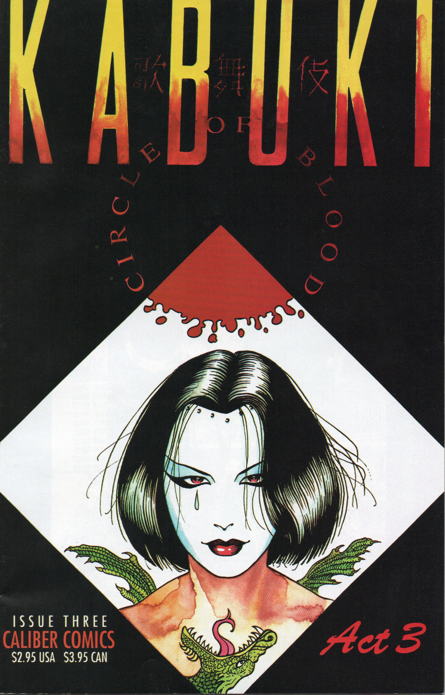 Kabuki Circle of Blood Act 3 Comic Book by David Mack From TheGlassyLass.com - Front Cover